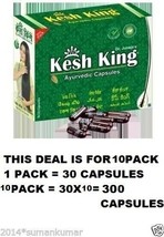 10X Kesh King Ayurvedic Capsules Prevent Hair Loss Premature Greying 30 Capsules - $48.50