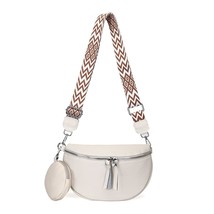 100% Leather Women  Crossbody Bags 2023   Leather Chest Bag With Small Purse Fem - £50.25 GBP