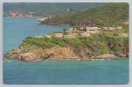 Flamboyant Hotel View St Thomas Virgin Islands Caribbean Waters Vintage Postcard - $14.45