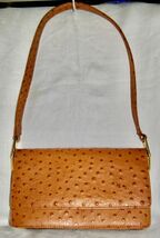 VINTAGE “HIGH FASHION, CANADA” UNDER-THE-ARM EMBOSSED OSTRICH LEATHER HA... - $58.41