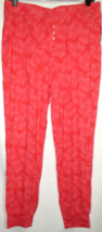 ALFANI Intimates Womens Coral Palm Print Jogger Style Pajama Lounge Pants Size M - £7.85 GBP