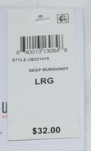 Univibe UB221470 Large Deep Burgundy Color Long Sleeve Thermal Shirt image 7