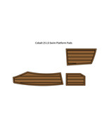 Cobalt 25 LS Swim Platform Step Pad Boat EVA Foam Faux Teak Deck Floor Mat - $281.00