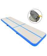 vidaXL Inflatable Gymnastics Mat with Pump 275.6x39.4x7.9&quot; PVC Blue - $13,365.43 MXN