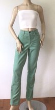 Talbots Size 6  Seafoam Green Soft Velveteen Straight Leg 5 Pocket Jeans - £19.50 GBP
