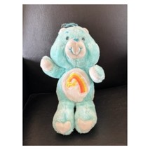 Vintage Care Bears Wish Bear Plush Original Stuffed Animal Rainbow Belly... - $18.80