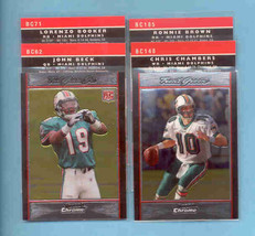 2007 Bowman Chrome Miami Dolphins Football Team Set  - £3.94 GBP