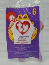 1998 McDonald&#39;s TY Happy Hippo #6 Teenie Beanie Baby ~ 5&quot; Tall Sealed - £4.72 GBP