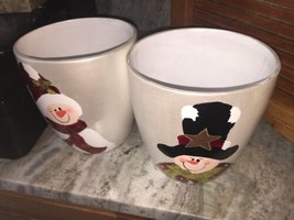 Mr And Mrs Snowman Christmas Bowls - $30.35