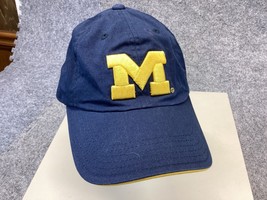 Michigan Wolverines Hat Cap Boys Adjustable Blue One Size Football NCAA - £7.73 GBP