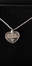 Vintage Celtic Love Silver Pendant on Chain - ANAM CHARAID in Original Box - $117.81
