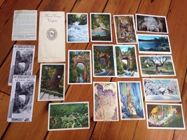 Lot Vintage Natural Bridge Luray Caverns Tourist Sights Virginia Color P... - $19.79