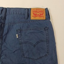 Levi’s 514 Straight Fit Men's Blue Cotton Pants Men's W40×L30 image 3