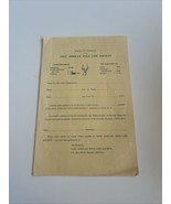 East African Wild Life Society Membership Application Ephemera Vtg Afric... - $10.00