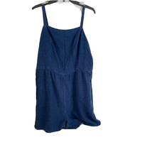 Old Navy Womens Short Sz XL Blue Summertime Shorty Romper with Pockets - £11.77 GBP