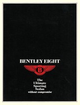 1987 Bentley EIGHT sport sedan sales brochure catalog folder US 87 - £7.97 GBP