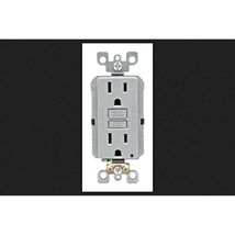 Leviton R03-GFNT1-KGY Gfci St Recept 15A Gray By Mfrpartno Gfnt1-Kgy - $29.18