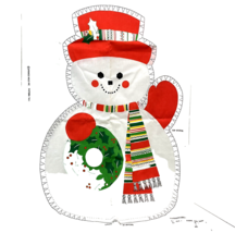 Spring Mill Plush Snowman Pattern 7411 Ready to Make 28x19  When Finished Lot 2 - £13.15 GBP