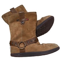 Ugg Kids I Heart Wool Suede Moto Boots Big Girls Sz 3 1009386 - £26.39 GBP