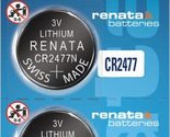 Renata CR2477 Batteries - 3V Lithium Coin Cell 2477 Battery (100 Count) - £6.01 GBP+