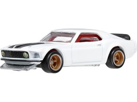 1969 Ford Mustang Boss 302 White with Black Stripes &quot;Fast &amp; Furious 6&quot; (... - $38.99