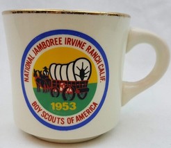 Vintage 1953 Boy Scouts Of America BSA National Jamboree Irvine Ranch Calif Mug - £6.22 GBP