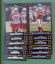 An item in the Sports Mem, Cards & Fan Shop category: 2007 Topps Arizona Cardinals Football Set