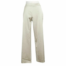 Eileen Fisher Champagne Viscose Satin Stretch Straight Pants Pl - £82.26 GBP