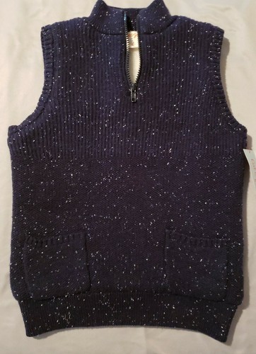 Cat & Jack™ ~ Boys' Size Small ~ Navy Blue ~ Sherpa Lined Vest  Item image 2