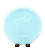 Fenton Christmas 1976 Blue Satin Church Of The Holy Trinity  7 3/4&quot; Plat... - $8.90