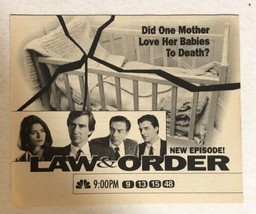 Law And Order Vintage Tv Guide Print Ad Sam Waterston Jerry Orbach Tpa28 - £4.57 GBP