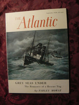 ATLANTIC September 1958 Farley Mowat Agnes De Mille Mortimer Smith Alastair Reid - £10.35 GBP