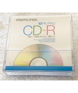 Memorex 10PK 52x 700MB 80 Min CD-R Recording CD&#39;s ~ New Sealed in Plasti... - $8.21 CAD