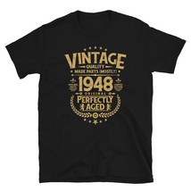 Vintage 70th Birthday Funny Tshirt 1968 Perfectly Aged T-shirt - £15.81 GBP