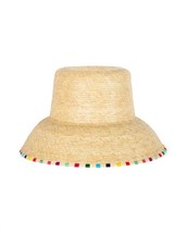 Sunshine Tienda women&#39;s roselia palm bucket hat in Natural &amp; Rainbow Dots - - £72.50 GBP