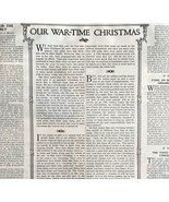 1917 World War 1 War Time Christmas Youth&#39;s Companion Full Page Article ... - $761.39 MXN