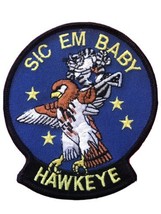 NEW TOP GUN US NAVY VAW-116 SIC &#39;EM BABY HAWKEYE FLIGHT SUIT SHOULDER IN... - £12.93 GBP