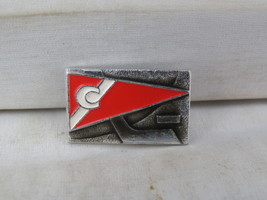 Vintage Soviet Hockey PIn - Spartak Moscow Flag Design - Stamped Pin - £15.18 GBP
