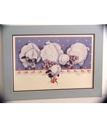 Frankie Buckley Signed17 x 11  Print of Sheep Eating Flower Border - $19.99