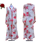 Luxury Honey Moon Floral Beach Caftan, Moroccan Beachwear Kaftan Dress f... - £151.44 GBP