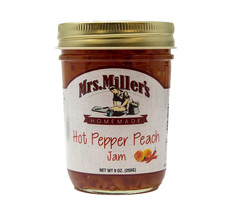 Mrs. Miller&#39;s Homemade Hot Pepper Peach Jam, 2-Pack 9 oz. Jars - £20.15 GBP