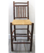 Primitive Wood with Woven Cane Seat Counter Stool  - €341,46 EUR