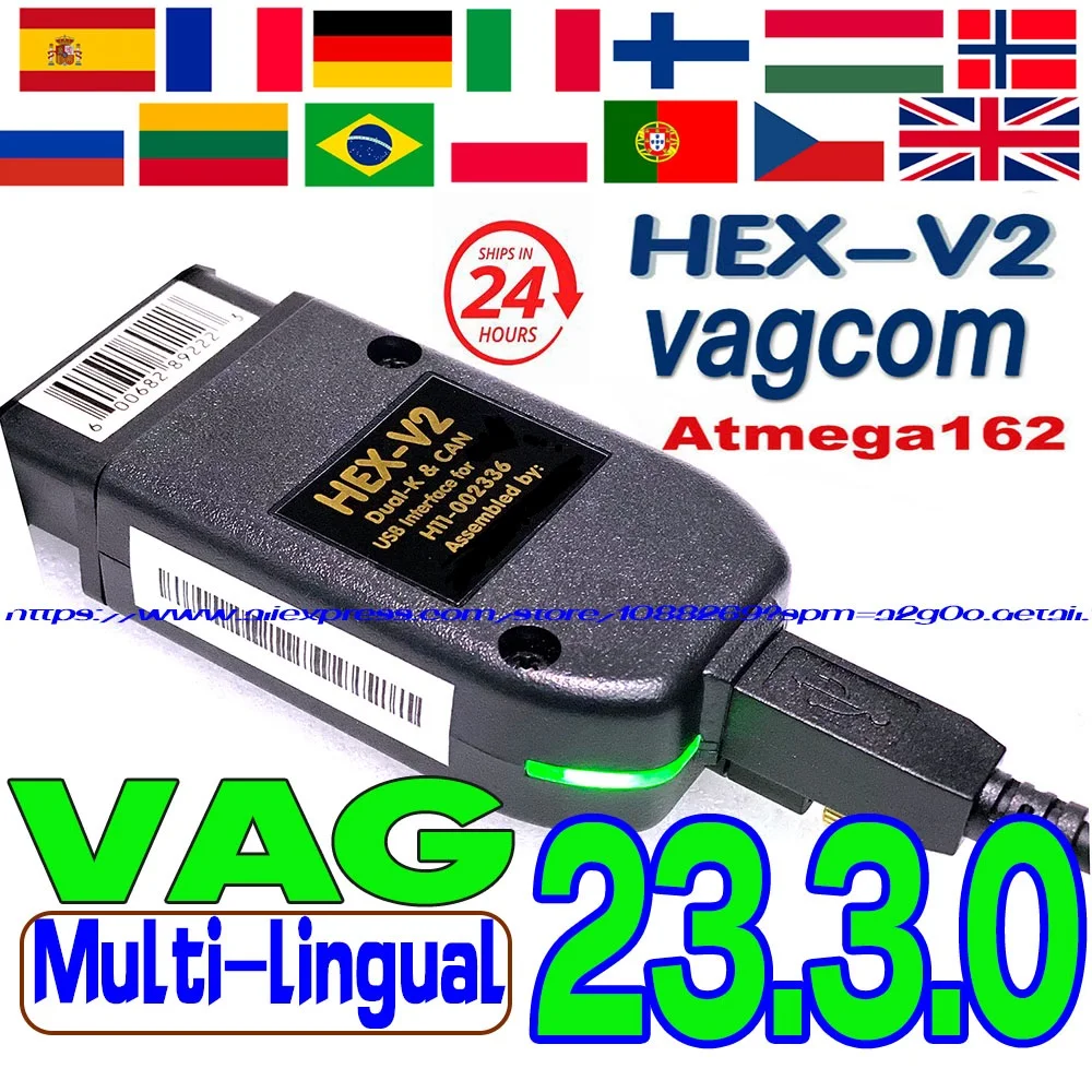 2023 Newest V23.3.1 VAGCOM Scanner Tools ST32F429 Scanne Diagnostic Cable HEX V2 - £68.29 GBP