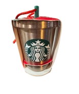 New HTF Starbucks 2018 Holiday Metallic Metal Ornament - $504.84 MXN