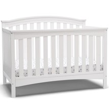 Baby Crib Convertible 6-in-1 Toddler Bed Infant Nursery White Daybed Full Size - £194.41 GBP