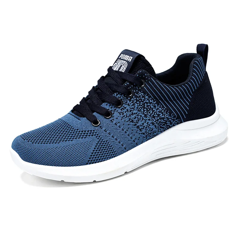 Men&#39;s shoes spring new trend men&#39;s shoes breathable lace-up running shoes Korean - £28.79 GBP