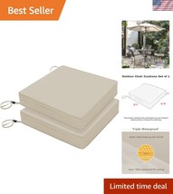 Portable Waterproof Outdoor Cushions 18x18 with Adjustable Straps - Set ... - $1,055.53 MXN