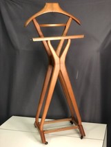 Vintage Fratelli Reguitti FR Valet Wooden X Suit Rack Stand Display Made... - £586.62 GBP
