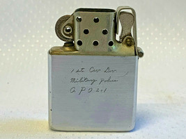 1937-50 3 Barrel Zippo Lighter 1st Calvary Military Police No Lid USA Smoking  - $499.95