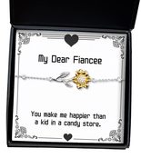 You Make me Happier Than a Kid in a Candy Store. Sunflower Bracelet, Fia... - $44.96